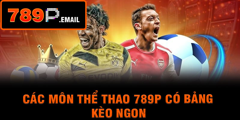Các môn thể thao 789p có bảng kèo ngon